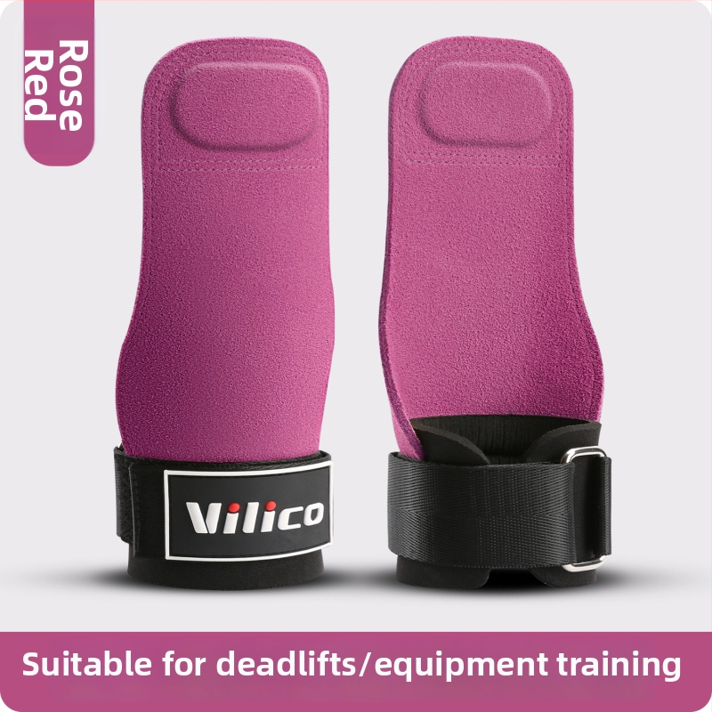 Protecție pentru palmă la ridicarea greutăților – piele de vită, anti-derapant, cu patru degete