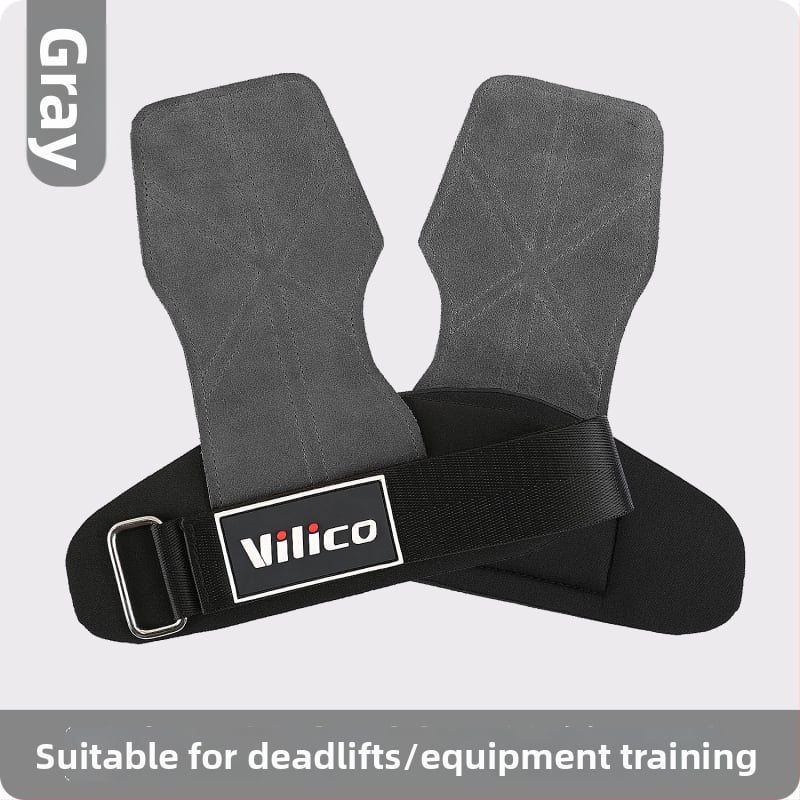 Protecție pentru palmă la ridicarea greutăților – piele de vită, anti-derapant, cu patru degete