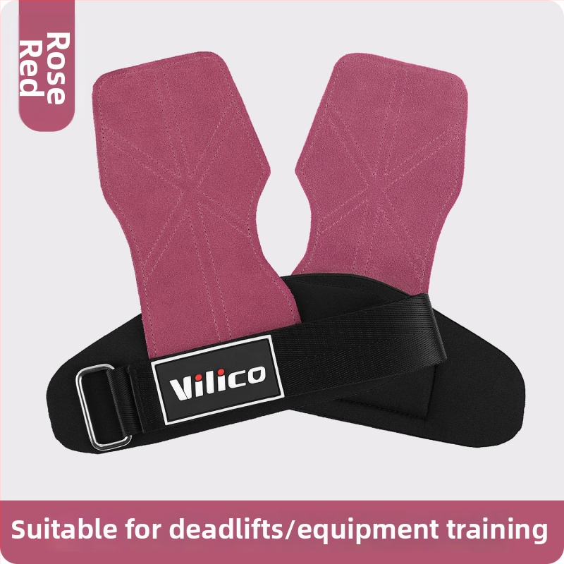 Protecție pentru palmă la ridicarea greutăților – piele de vită, anti-derapant, cu patru degete