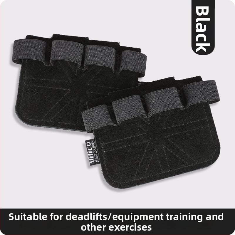 Protecție pentru palmă la ridicarea greutăților – piele de vită, anti-derapant, cu patru degete