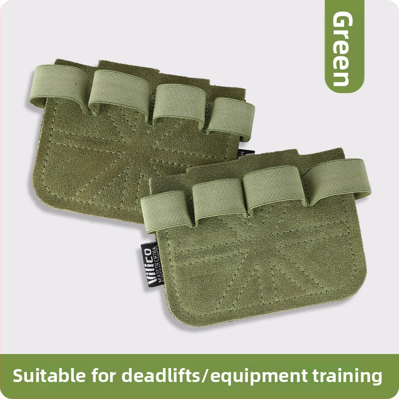 Protecție pentru palmă la ridicarea greutăților – piele de vită, anti-derapant, cu patru degete