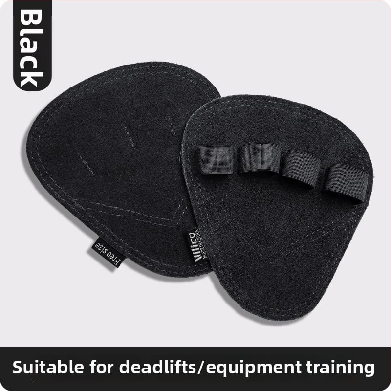 Protecție pentru palmă la ridicarea greutăților – piele de vită, anti-derapant, cu patru degete