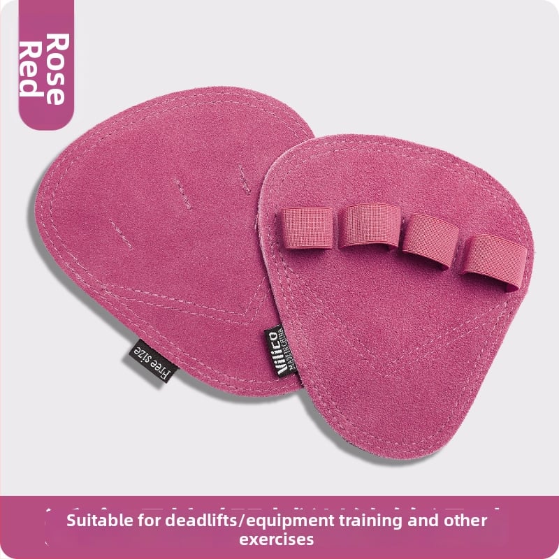 Protecție pentru palmă la ridicarea greutăților – piele de vită, anti-derapant, cu patru degete