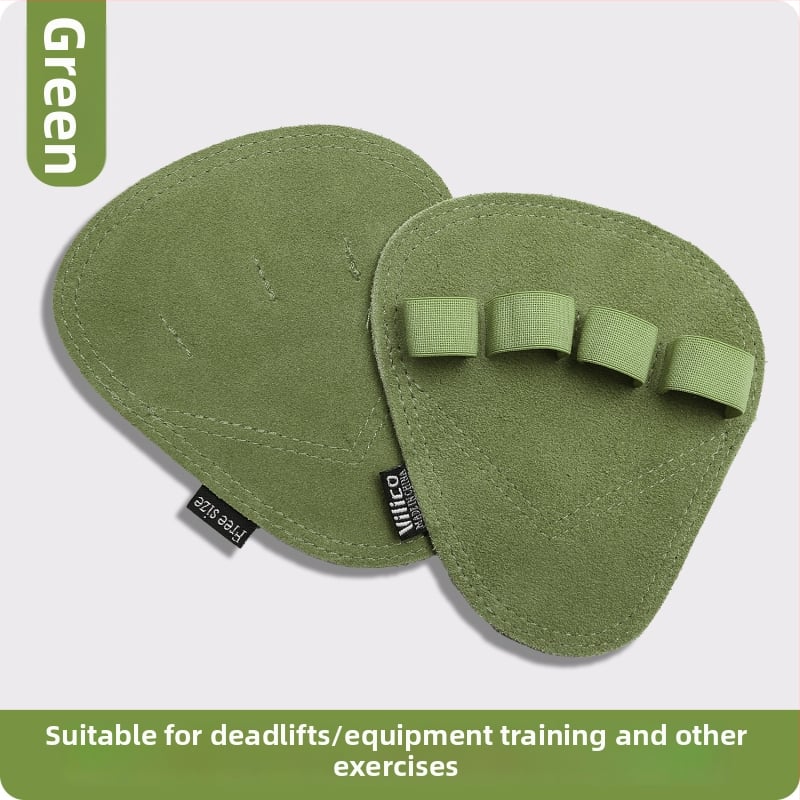 Protecție pentru palmă la ridicarea greutăților – piele de vită, anti-derapant, cu patru degete