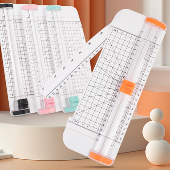 ZEQUAN Tăietor de hârtie glisant cu bază din plastic