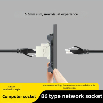 86 tipa Cat6 tīkla kontaktu panelis ar diviem savienotājiem — sienas montāža; standarts: Jaunais nacionālais standarts; zīmols: Jabra