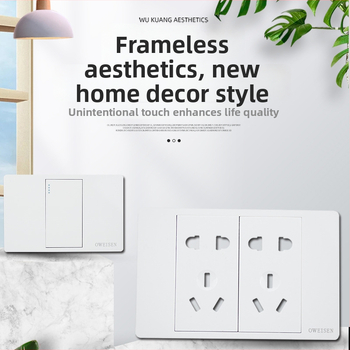 OWEISEN 118-tipa sienas kontaktu panelis, konfigurācijas 10/15/20 caurumiem, 3C sertifikāts, spriegums 50–440 V