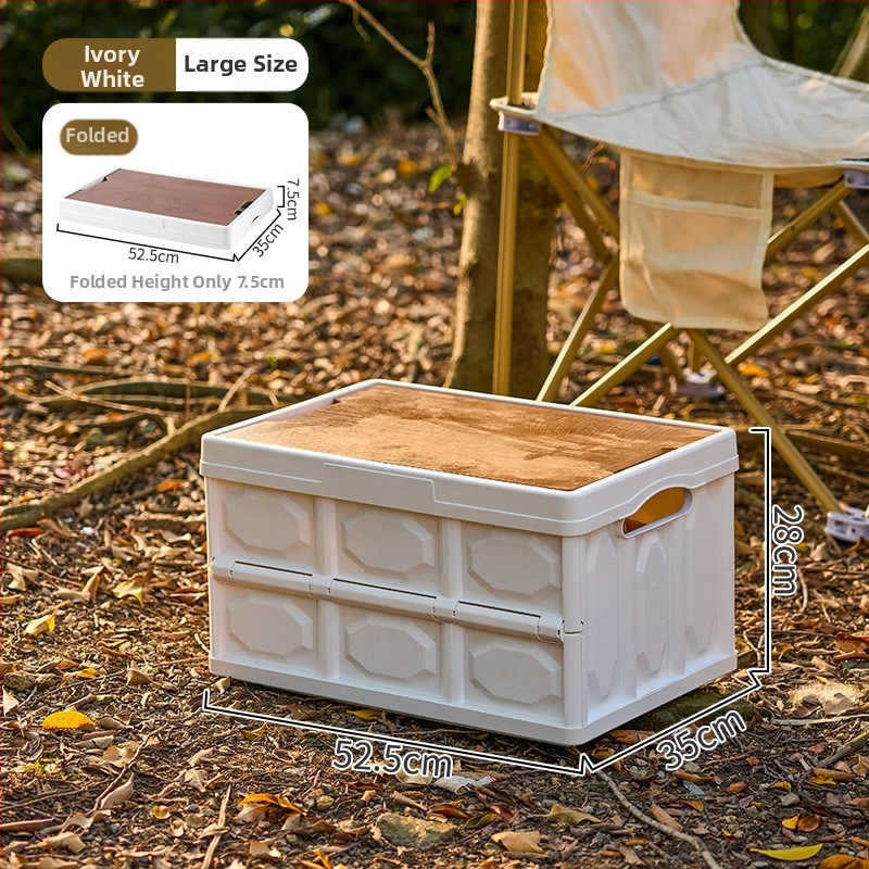 Sklopiva kutija za kampiranje – organizator prtljažnika automobila, PP plastika, kapacitet 20–30 L, sklopiva, prijenosna