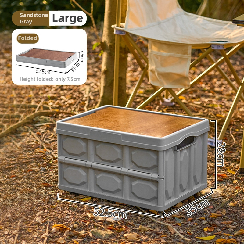 Sklopiva kutija za kampiranje – organizator prtljažnika automobila, PP plastika, kapacitet 20–30 L, sklopiva, prijenosna