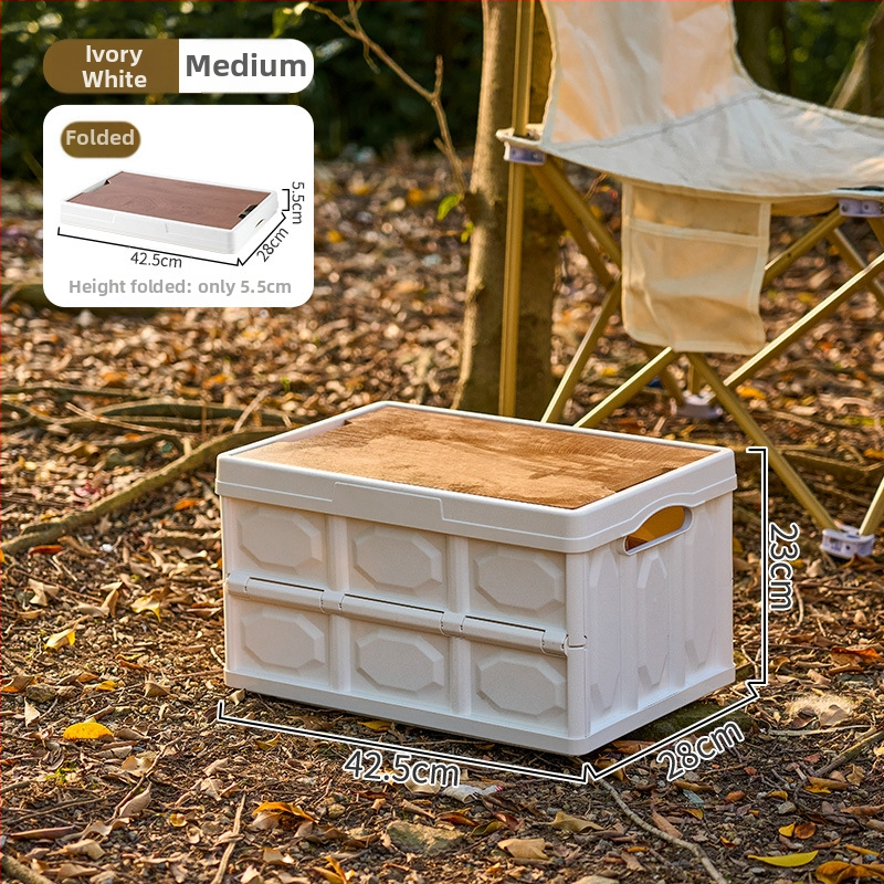 Sklopiva kutija za kampiranje – organizator prtljažnika automobila, PP plastika, kapacitet 20–30 L, sklopiva, prijenosna