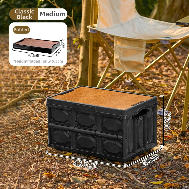 Sklopiva kutija za kampiranje – organizator prtljažnika automobila, PP plastika, kapacitet 20–30 L, sklopiva, prijenosna