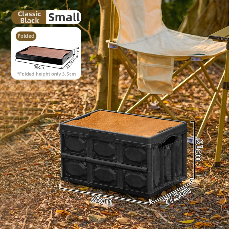 Sklopiva kutija za kampiranje – organizator prtljažnika automobila, PP plastika, kapacitet 20–30 L, sklopiva, prijenosna