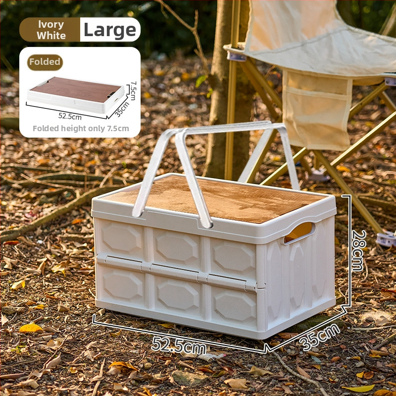 Sklopiva kutija za kampiranje – organizator prtljažnika automobila, PP plastika, kapacitet 20–30 L, sklopiva, prijenosna
