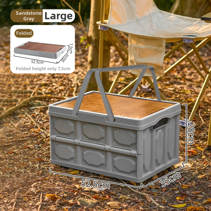 Sklopiva kutija za kampiranje – organizator prtljažnika automobila, PP plastika, kapacitet 20–30 L, sklopiva, prijenosna