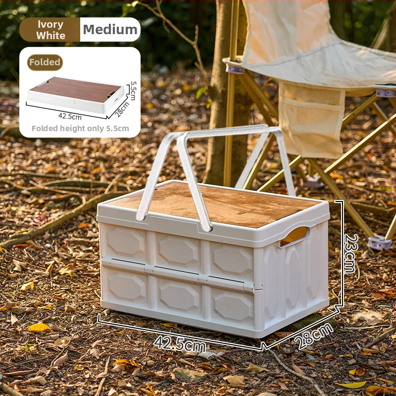 Sklopiva kutija za kampiranje – organizator prtljažnika automobila, PP plastika, kapacitet 20–30 L, sklopiva, prijenosna