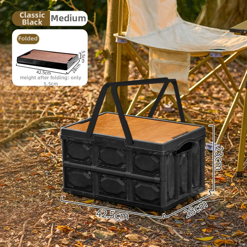Sklopiva kutija za kampiranje – organizator prtljažnika automobila, PP plastika, kapacitet 20–30 L, sklopiva, prijenosna