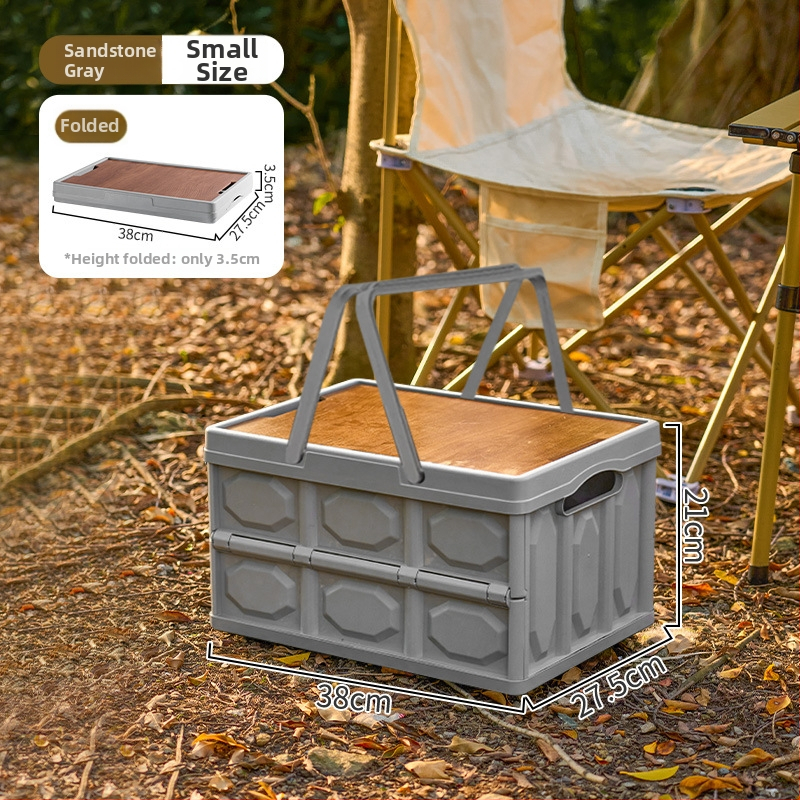 Sklopiva kutija za kampiranje – organizator prtljažnika automobila, PP plastika, kapacitet 20–30 L, sklopiva, prijenosna