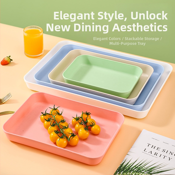 PP kvadratna pladnja – moderni minimalistički stil, nije prikladna za mikrovalnu pećnicu, mogućnost prilagodbe logom