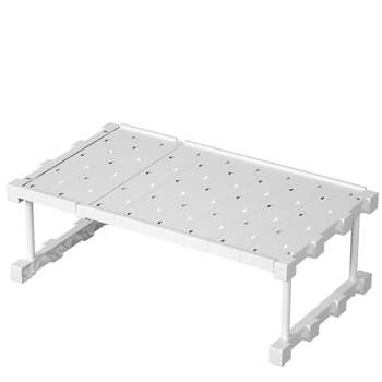 Пластмасов гардеробен органайзер с 7 нива и разделители за дрехи и обувки, настолен шкаф-органайзер