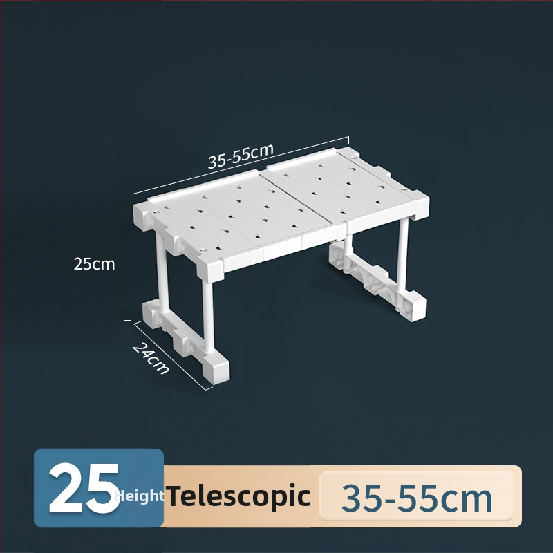 Plastikust garderoobi organiseerija 7 kihiga vaheseintega riiete ja kingade jaoks, laualine paigaldus