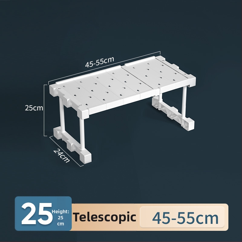 Plastikust garderoobi organiseerija 7 kihiga vaheseintega riiete ja kingade jaoks, laualine paigaldus