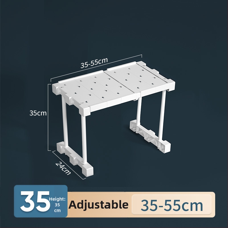 Plastikust garderoobi organiseerija 7 kihiga vaheseintega riiete ja kingade jaoks, laualine paigaldus