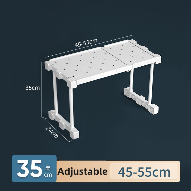 Plastikust garderoobi organiseerija 7 kihiga vaheseintega riiete ja kingade jaoks, laualine paigaldus