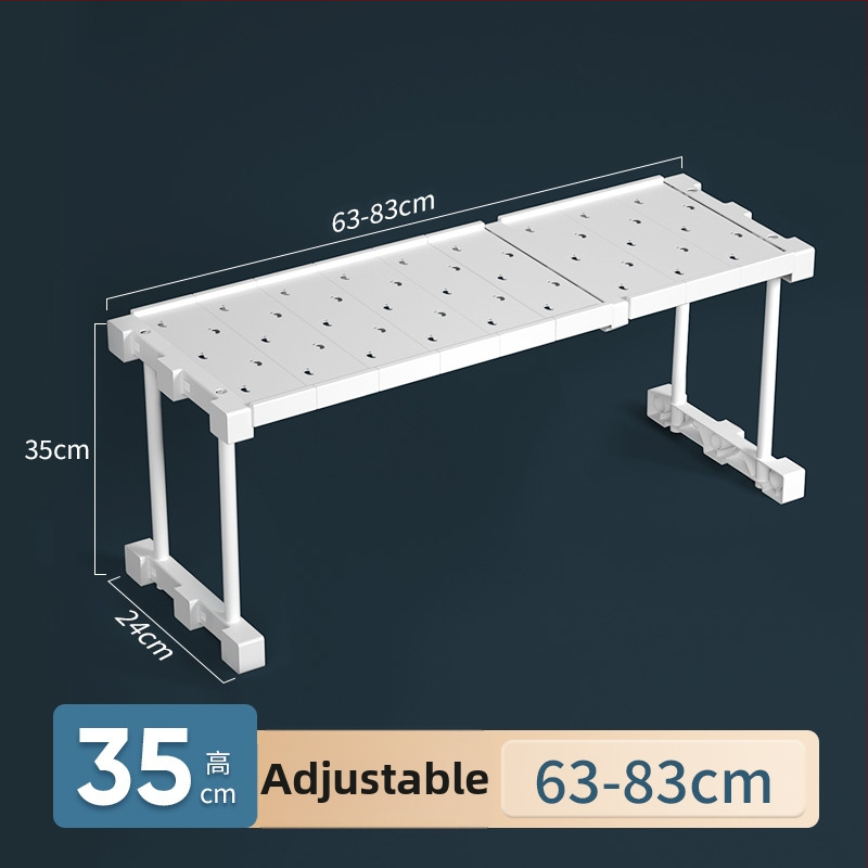 Plastikust garderoobi organiseerija 7 kihiga vaheseintega riiete ja kingade jaoks, laualine paigaldus