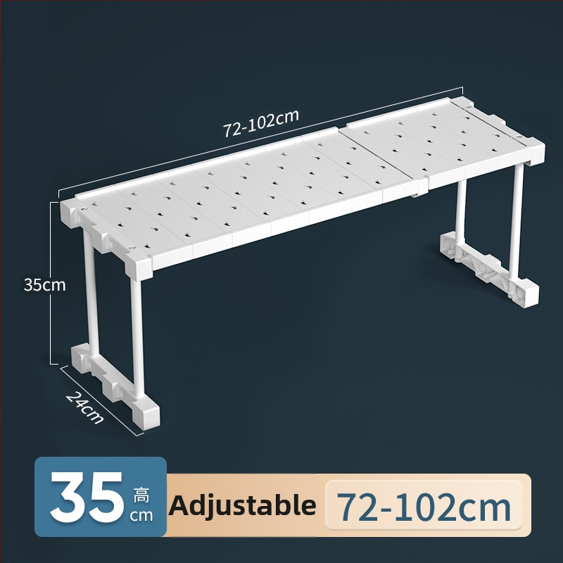Plastikust garderoobi organiseerija 7 kihiga vaheseintega riiete ja kingade jaoks, laualine paigaldus