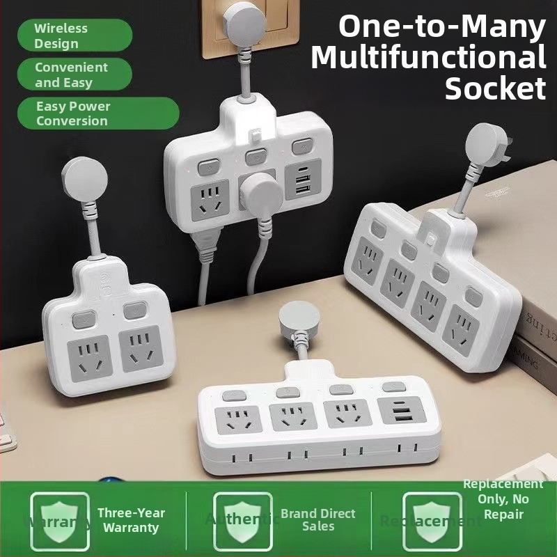 Hongting strāvas padeves josla ar kabeli, 10A, 220-250V, 2500W, PVC korpuss, pieslēgvieta