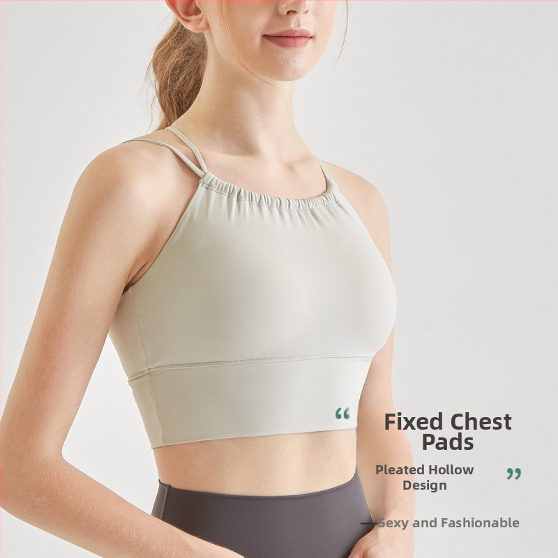 Športová podprsenka; push-up a odolná voči nárazom; veľkosť košíčka 3/4; stredný tvar košíka; hlavný materiál 75% nylon, podšívka 25% spandex