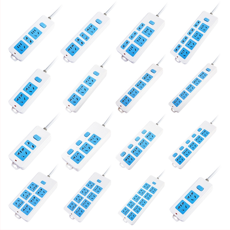 Sadales ar neatkarīgu slēdzi, 3 kontaktligzdas, 10A, 100–250V, 2500W