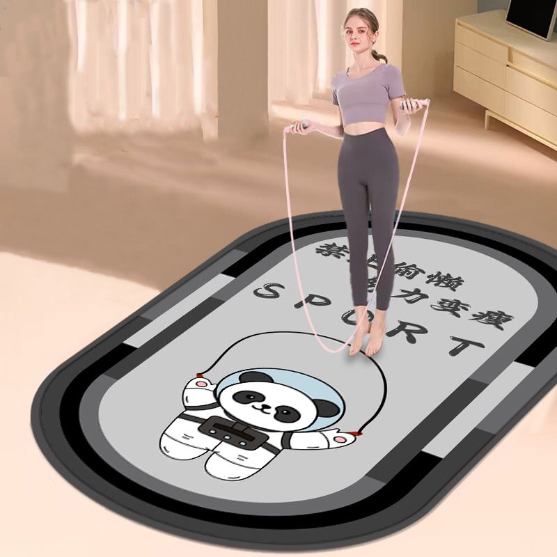 Saltea de yoga cu model geometric, groasă, absorbție a șocurilor, antiaderentă, izolare fonică; material: mătase