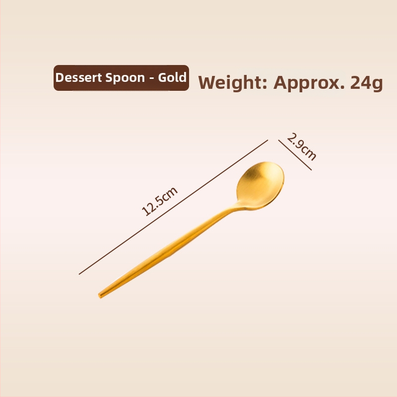 Thread Rabbit Sada nožov, vidličiek a lyžíc z 304 nerezovej ocele — zrkadlové leštenie, jednofarebný dizajn, moderný minimalistický štýl