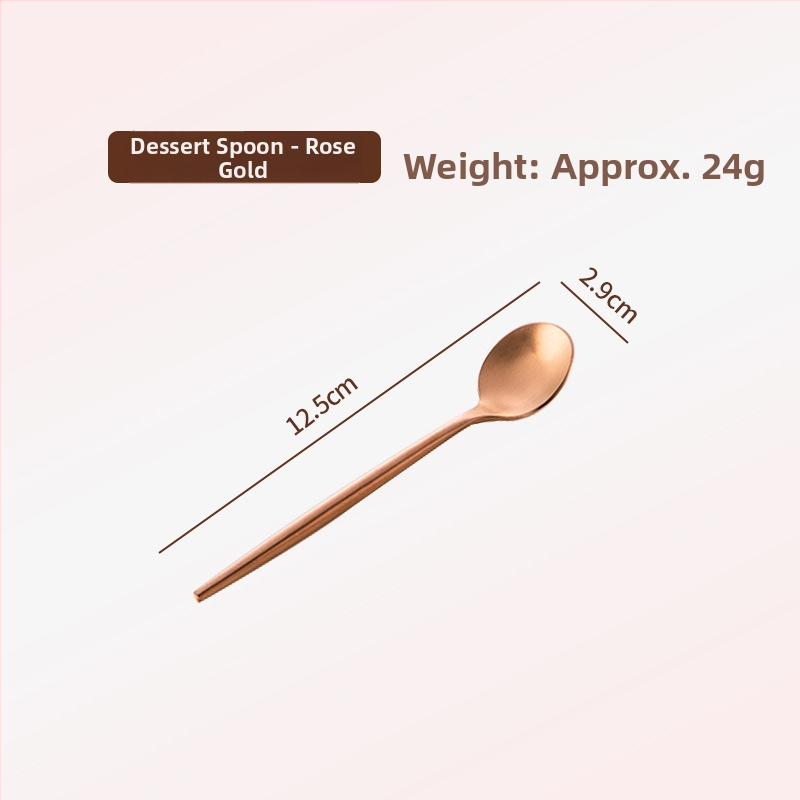 Thread Rabbit Sada nožov, vidličiek a lyžíc z 304 nerezovej ocele — zrkadlové leštenie, jednofarebný dizajn, moderný minimalistický štýl