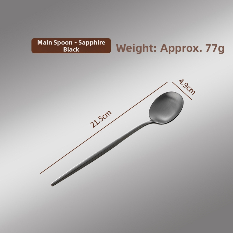 Thread Rabbit Sada nožov, vidličiek a lyžíc z 304 nerezovej ocele — zrkadlové leštenie, jednofarebný dizajn, moderný minimalistický štýl