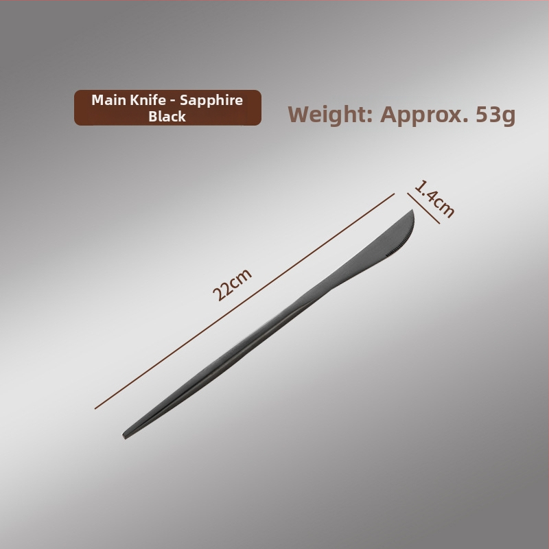 Thread Rabbit Sada nožov, vidličiek a lyžíc z 304 nerezovej ocele — zrkadlové leštenie, jednofarebný dizajn, moderný minimalistický štýl