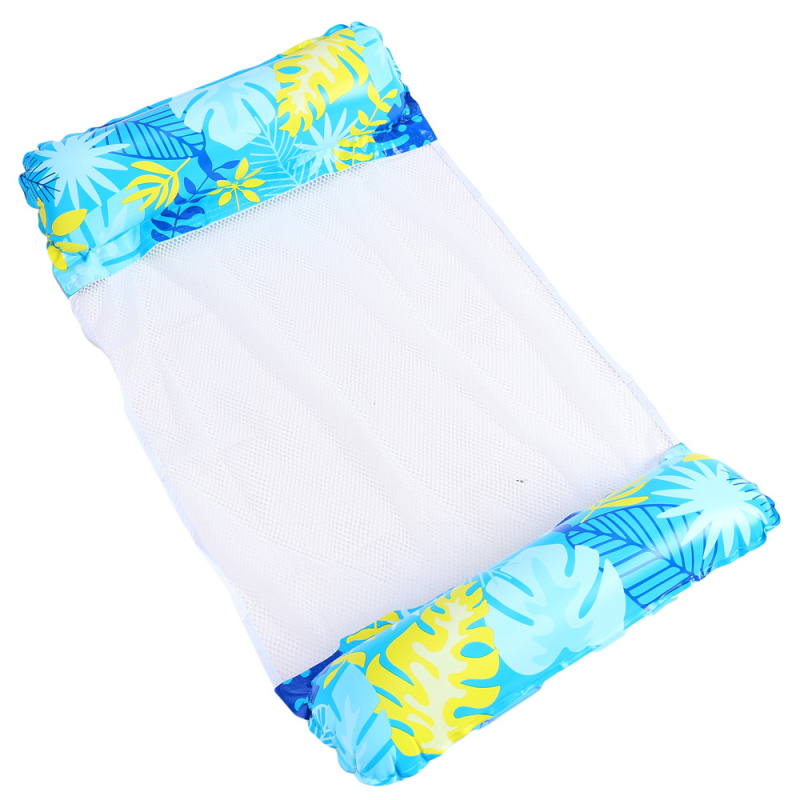 Infkelukeya φουσκωτός αιώρα με δίχτυ, πτυσσόμενη πλάτη, διπλής χρήσης ως επιπλέων καναπές/κρεβάτι για θαλάσσια διασκέδαση, φιλικό προς το περιβάλλον PVC