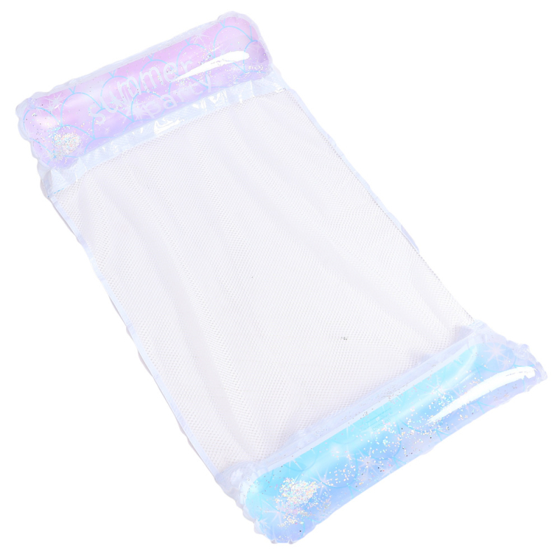 Infkelukeya φουσκωτός αιώρα με δίχτυ, πτυσσόμενη πλάτη, διπλής χρήσης ως επιπλέων καναπές/κρεβάτι για θαλάσσια διασκέδαση, φιλικό προς το περιβάλλον PVC