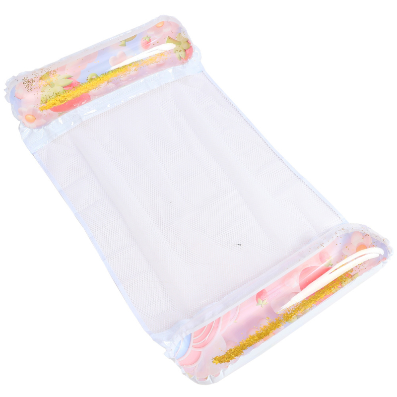 Infkelukeya φουσκωτός αιώρα με δίχτυ, πτυσσόμενη πλάτη, διπλής χρήσης ως επιπλέων καναπές/κρεβάτι για θαλάσσια διασκέδαση, φιλικό προς το περιβάλλον PVC