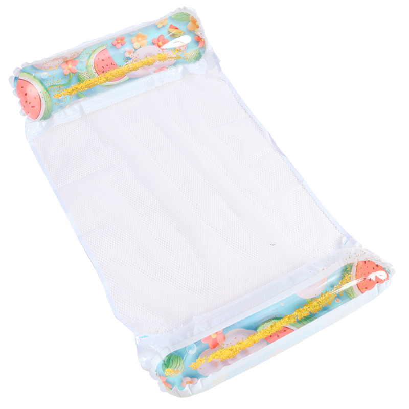 Infkelukeya φουσκωτός αιώρα με δίχτυ, πτυσσόμενη πλάτη, διπλής χρήσης ως επιπλέων καναπές/κρεβάτι για θαλάσσια διασκέδαση, φιλικό προς το περιβάλλον PVC