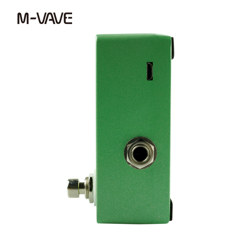 Gitár hangoló pedál, M-vave Precision-tuner, ház cinkötvözet, 9V tápegység, modell M-vave_d02