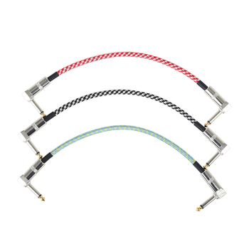 Cablu pentru chitară GT-68, împletit, 3 buc., pentru chitară electrică și bas, construcție din nylon/PU/cupru