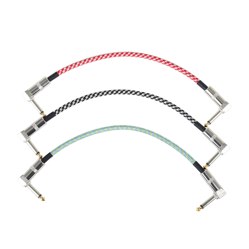 Cablu pentru chitară GT-68, împletit, 3 buc., pentru chitară electrică și bas, construcție din nylon/PU/cupru