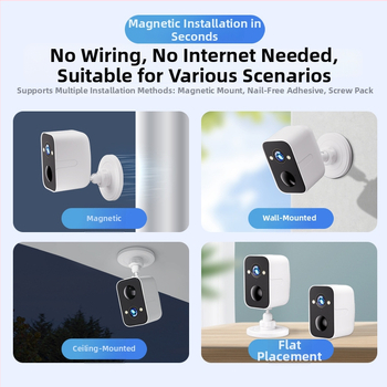 Gudra kamera ar 16 mm platleņķa objektīvu, 5MP izšķirtspēja, ārējai lietošanai, attālināta vadība ar mobilo lietotni, nakts redze