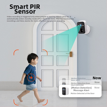 Gudra kamera ar 16 mm platleņķa objektīvu, 5MP izšķirtspēja, ārējai lietošanai, attālināta vadība ar mobilo lietotni, nakts redze