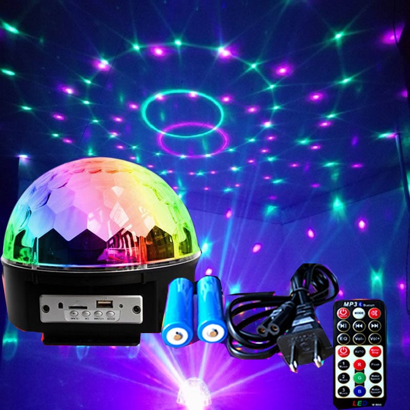 D5 LED villanó lámpa, 90–220 V, otthoni összejövetelekhez és karaokehoz