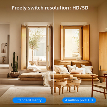 Inteligentná vnútorná PTZ bezpečnostná kamera, 4MP, WiFi, nočné videnie, detekcia pohybu (4MP, PTZ, WiFi, nočné videnie, detekcia pohybu)