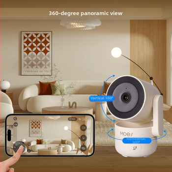 Inteligentná vnútorná PTZ bezpečnostná kamera, 4MP, WiFi, nočné videnie, detekcia pohybu (4MP, PTZ, WiFi, nočné videnie, detekcia pohybu)