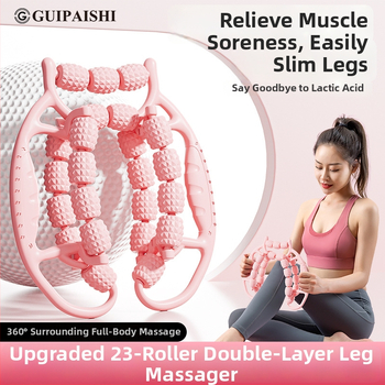 Guipaishi masáž na nohy s ABS valčekom a kruhovým klipom pre zoštíhlenie stehien a uvoľnenie svalov nôh — Joga doplnky